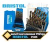 ชุดดอกสว่านเจาะสแตนเลส  BRISTOL รุ่น 25MS 1.0-13mm. 25ดอก/ชุด HSS-Co M42