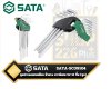 SATA-SC09104 ชุดประแจหกเหลี่ยม หัวตรง ยาวพิเศษ S2 12 ชิ้น (หุน)