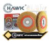 แปรงลวดกลมหนา สีทอง HAWK Wire Brush Wheel Bench Grinder Wire Brushes Rust Metal Wire Wheel