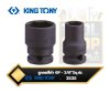 ลูกบ๊อกลมสั้น สีดำ 6เหลี่ยม 3535M 3/8" Standard metric 6 points impact socket KINGTONY
