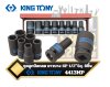 KINGTONY ชุดลูกบ๊อกลม ยาวบาง 8 PC. 1/2" DR. 6 Point Impact Socket Set 4413MP