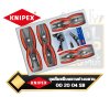 ชุดคีมหนีบแหวน ถ่างแหวน ปากตรง 00 20 04 SB Knipex 8-Piece Internal/External Straight Circlip Snap-Ring Pliers Set