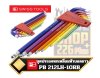 PB Swiss Tool ชุดประแจหกเหลี่ยม ตัวแอลหัวบอล ยาวหลากสี 1.5-10mm.PB 212.LH-10 RB