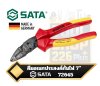 SATA 72645  คีมปากเฉียงอเนกประสงค์หุ้มฉนวน VDE 7 นิ้ว G-Series เยอรมัน Multipurpose High Leverage VDE Diagonal Plier