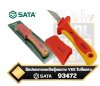 มีดปอกสายเคเบิลหุ้มฉนวน VDE ใบมีดตรง SATA 93472  Insulated Straight Blade Cable Knife