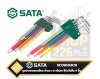 SATA SC09103CH ชุดประแจหกเหลี่ยมหัวตรงก้านยาวพิเศษแบบกันลื่น (Rainbow, Series) จำนวน 9ตัวชุด