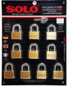 SOLO กุญแจคีย์อไล้ค์โซโล 4507SQ 45 มม. (10 ตัวชุด) KA4507S45-10 KEY-ALIKE SYSTEM PADLOCKS
