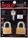 SOLO กุญแจคีย์อไล้ค์โซโล 4507SQ 50 มม. (2 ตัวชุด) KA4507S50/2 KEY-ALIKE SYSTEM PADLOCKS