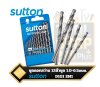 ชุดดอกสว่านเจาะเหล็ก สีขาว ไฮสปีด Sutton Tools 1.5-6.5mm. SM1 13ตัวชุด