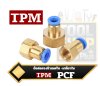 ข้อต่อตรงเกลียวในนิวเมติกส์ Pneumatic Female Straight Connector รุ่น PCF แบรนด์ TPM