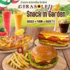 Enjoy delicious snacks in the garden at Girasole Chiang Mai! 