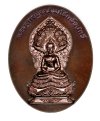 เหรียญพระพุทธมุจจลินทร์รักษ์ธนทวี สูง 3.5 ซม. (พิมพ์สองหน้า) เนื้อนวะ
