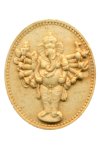 พระผงพระพิฆเนศปาง 16 กร สูง 3.8 cm สีน้ำตาล