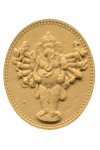 พระผงพระพิฆเนศปาง 16 กร สูง 3.8 cm สีเหลือง