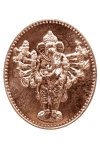 เหรียญพระพิฆเนศปาง 16 กร สูง 3.8 cm ทองแดง