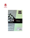 กระดาษทำปก K Colour KTV A4 No.13 160g. 50p. สีเขียว