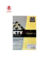 กระดาษทำปก K Colour KTV A4 No.16 160g. 50p. สีเหลืองอ่อน