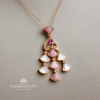 Padparadscha & Mother of Pearl Necklace