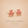 PETIT PANSY EARRINGS