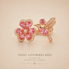 PANSY LOVEBIRDS RING