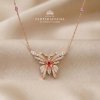 PARADISE BUTTERFLY PENDANT NECKLACE