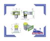 Square cover skimmer, size 17.5 liters, flow 7.5 cu./hr.