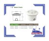 สะดือสระน้ำ "EMAUX" Main Drain For Concrete Pool With Hydrostatic Relief Valve & Collector Tube, Connection 2". ", White Colour