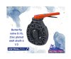 Butterfly valve D.75,Zinc plated stell shaft-2 1/2"