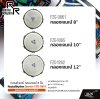 กลองดีเจมเบ้ กลองเจมเบ้ 8 นิ้ว หุ้มด้วยผ้าถักลาย ขอบเหล็กดำ RockaRhythm Djembe FZG-0861