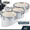 กลองทรีโอ กลองทอม 3 ใบ SYMPHONY JBQAZ-03 Marching Tenor Drums Trio  แถมชุดอาร์มสะพาย , ไม้ตีกลอง , กุญแจกลอง