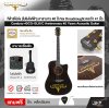 กีต้าร์โปร่ง (โปร่งไฟฟ้า) คาราบาว 40 ปี ทรง Dreadnought คอเว้า 41 นิ้ว Carabao 40CG-BLK/C Anniversary 40 Years Acoustic Guitar