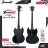 กีต้าร์ไฟฟ้า ทรง SG สีดำด้าน Paramount ESG BKM SG X-Series Electric Guitar HH Pickup