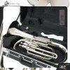 ยูโฟเนียม บีแฟลต สีนิกเกิล พร้อมอุปกรณ์ครบชุด Golden Cup JY-1803N (Nickel) Bb Euphonium