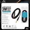 AUDEX สายแจ็คกีต้าร์ 3 เมตร หัวตรง 1/4" Mono – สัญญาณสะอาด ใช้งานทนทาน