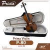 ไวโอลิน Prima P-80 Violin ขนาด 4/4 ไม้ Laminate เหมาะสำหรับมือใหม่หัดเล่น แถมกระเป๋าผ้าบุกันกระแทก คันชัก ยางสน