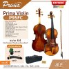 ไวโอลิน Prima Violin P95FC ขนาด 4/4 ไม้หน้าสปรูซแท้ ไม้หลังและข้างเมเปิลแท้ แถมกระเป๋าดีลักซ์ผ้าแคนวาส , หย่อง , สาย , คันชัก , ยางสน