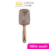 Yao Hairbrush Moving Square Brush (Wooden Texture) เย่า แปรงหวีผม แก้ผมพันกัน เหมาะสำหรับคนที่ผมยาว