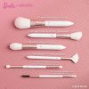 Archita Barbie Brush Set อาชิตา เซ็ตแปรงแต่งหน้า 6 ด้าม 8 หัวต่อชุด มาพร้อมกับกระเป๋าแปรงขนสีชมพู