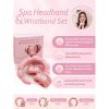 MIRA Spa Headband & Wristband Set (Peony)  เซ็ตผ้าคาดผม & ผ้ารัดข้อมือ (รุ่นโบว์เล็ก)
