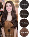 รหัส J030 - แฮร์พีชแบบแบ่งติด ผมลอนคลื่นใหญ่ มี 2 ความยาว ความยาว 45 ซม. และ ความยาว 60 ซม (ความกว้างต่อ 1 แพ 10 ซม.) - แถมหวี -