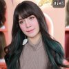 รหัส G93 - วิกผมลอนยาวสีไฮไลท์ (ป้ายขาว) ความยาว 60 ซม. (แถมเน็ต+ขาตั้ง+ของแถม)