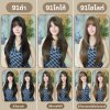 เบอร์ 91 : รหัส Jena - วิกผมยาวสไลด์เลเยอร์ปลายตัววี  หนังศีรษะเทียมซิกแซก ความยาว 77 ซม. (แถมเน็ต+ขาตั้ง+ของแถม)
