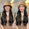 รหัส M49 - วิกหมวกสีน้ำตาลขนนุ่ม : วิกด้านใน (ผมลอนคลื่น) แบบเย็บติดหมวก ถอดไม่ได้ (แถมเน็ต+ขาตั้ง+ของแถม)