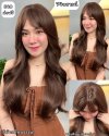 เบอร์ 74 : รหัส Cara - วิกผมลอน มีหน้าม้า ความยาว 62 ซม. หนังศีรษะเทียมซิกแซก (แถมเน็ต+ขาตั้ง+ของแถม)