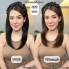 รหัส Y99 - วิกคาดผมครึ่งหัวผ้าแก้ว(ผมสั้นปลายสไลด์) ความยาว 45 ซม. (แถมเน็ต+หวี)