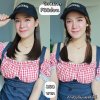รหัส F88 วิกหมวกแก๊ปสีดำ : ผมด้านในปลายงุ้มประบ่า **แถมเน็ต+ขาตั้ง+ของแถม**