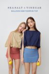 Balloon Hem Pumpkin Top
