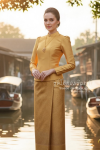 ชุดไทยอมรินทร์ สีทอง (TA 001)
