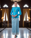 ชุดไทยอมรินทร์ สีฟ้า (TA 020)