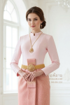 ชุดไทยบรมพิมาน สีชมพู (TB 006)